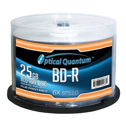 OptoDisc Quantum Blu-Ray BD-R White Inkjet 733-214 (50 Pack)