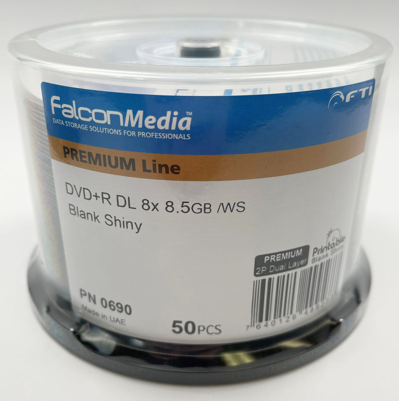 Falcon Media DVD+R {Dual Layer} - 8.5gb Blank Silver