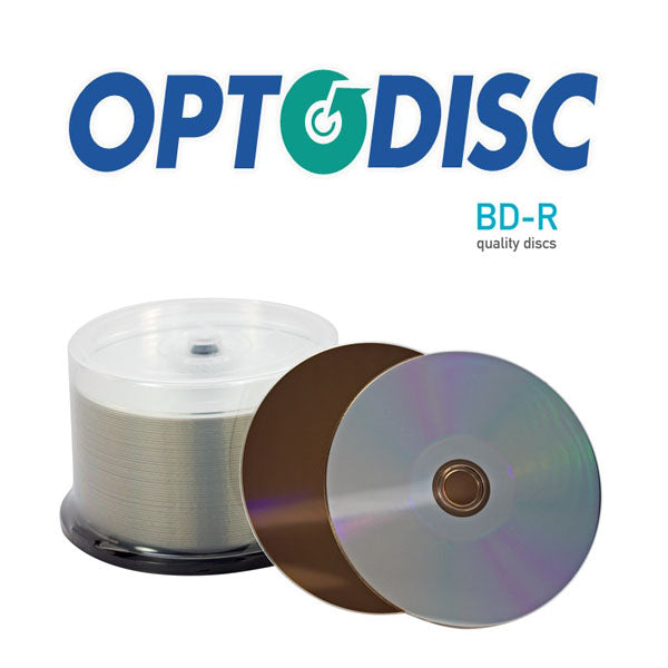 OptoDisc Blu-Ray BD-R Shiny Silver (50 Pack)