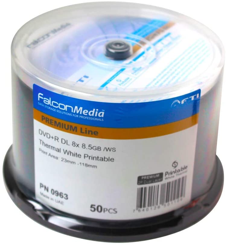 Falcon Media DVD+R {Dual Layer} - 8.5gb White Everest 83716