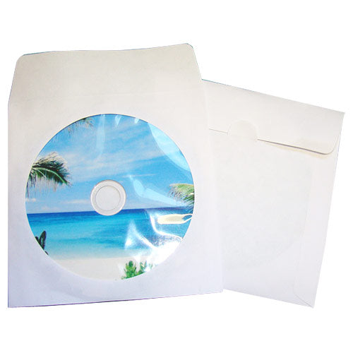 CDs in White Paper Sleeves