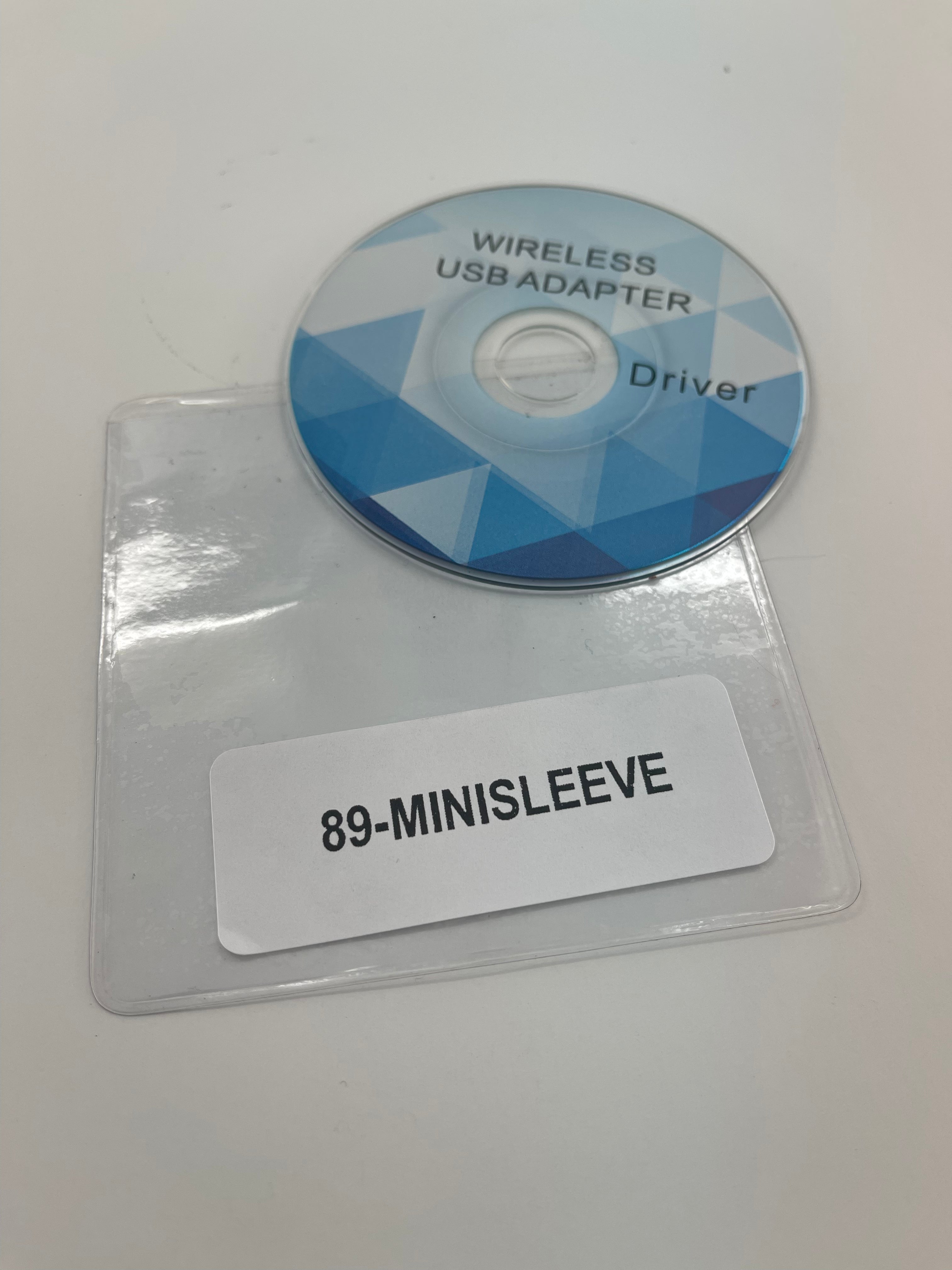 Mini CD DVD Disc Clear Vinyl Sleeve