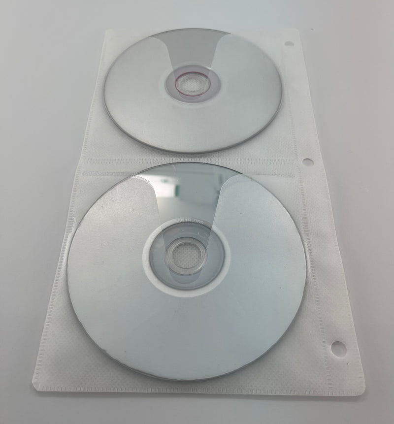 CD/DVD 3 Ring Binder Poly/Fabric Pages /up to 4 Discs